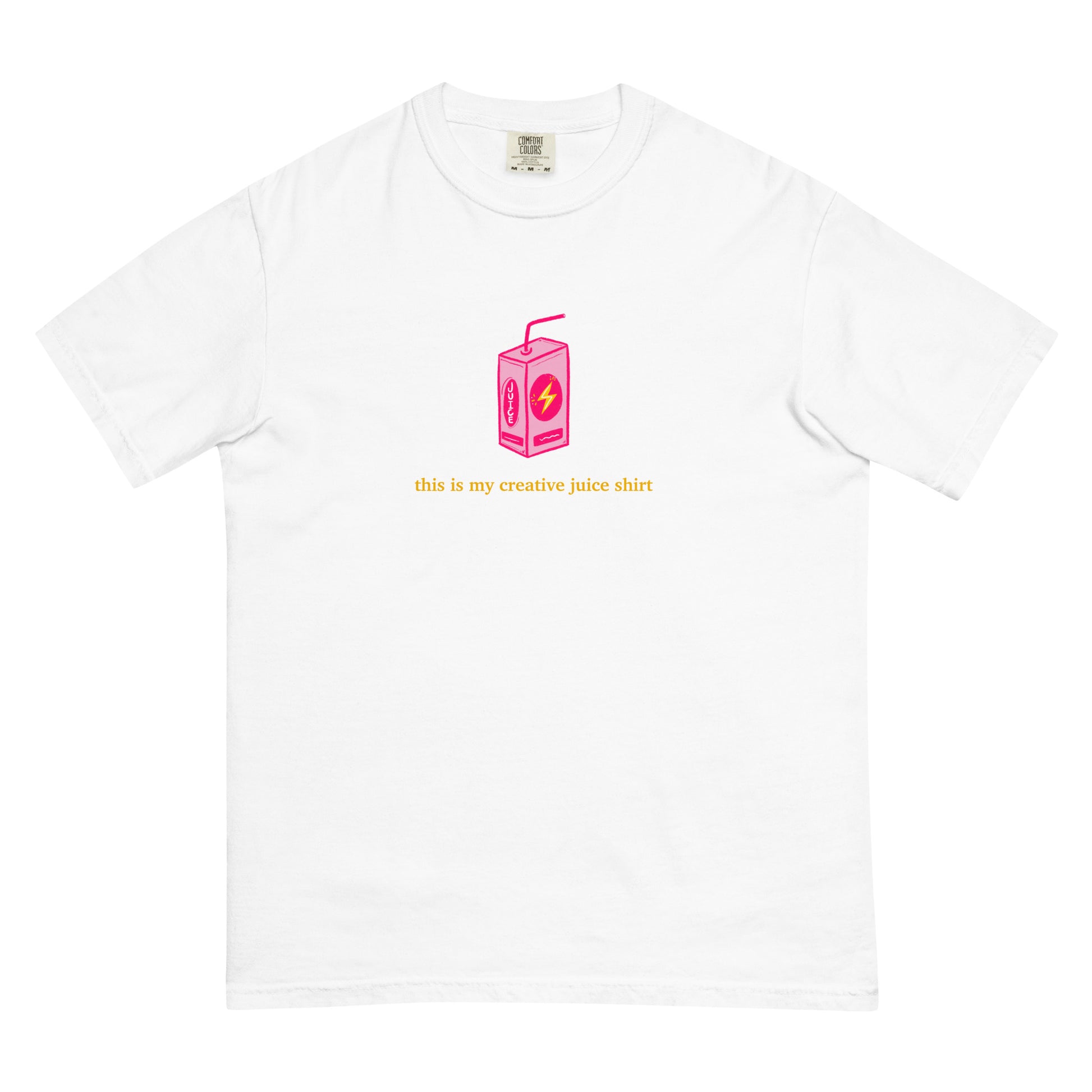 Creative Juice Tee in White - aesthetic shirt for artists, makers, and dreamers