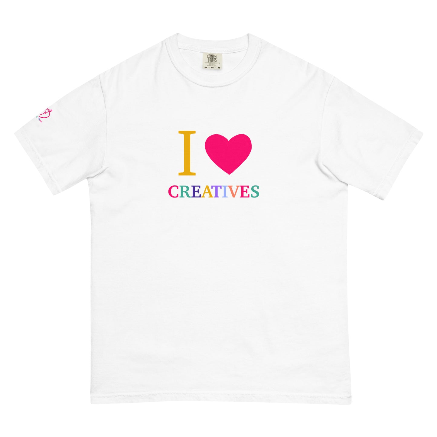 I Love Creatives graphic tee white – aesthetic shirt for artists, makers, and dreamer