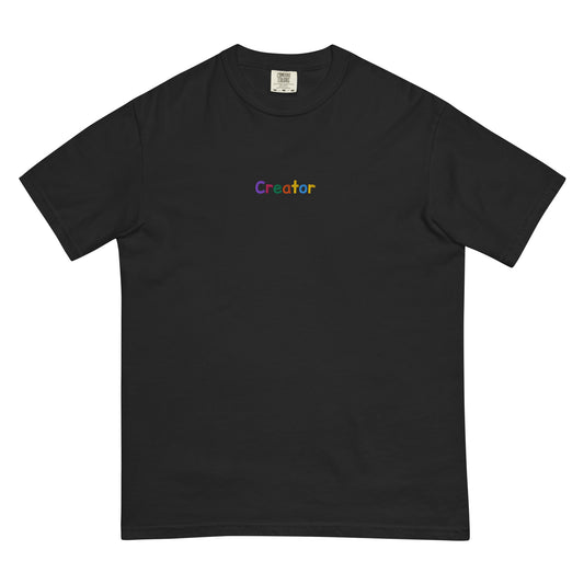 Creator Tee in black- aesthetic shirt for artists, makers, and dreamers