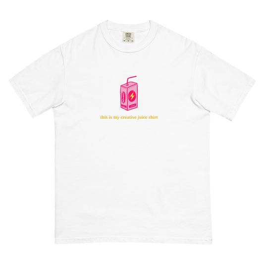 Creative Juice Tee in White - aesthetic shirt for artists, makers, and dreamers